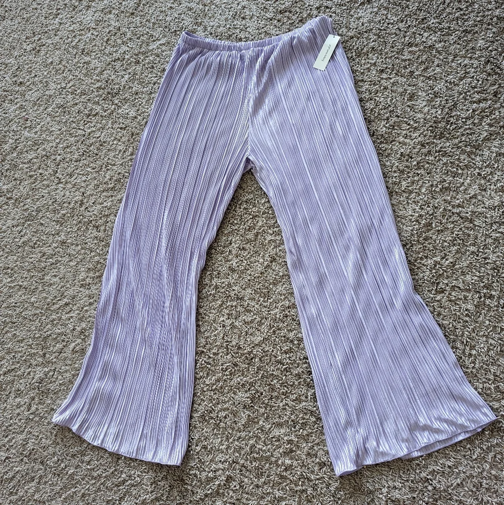 Francesca's NWOT Sz L Lavender/Purple Womens Pants - Picture 5 of 10
